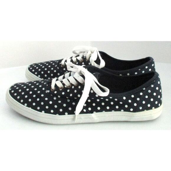 City Sneaks Women's Blue Polka Dot Sneaker Shoes Size 9.5M - Picture 2 of 10